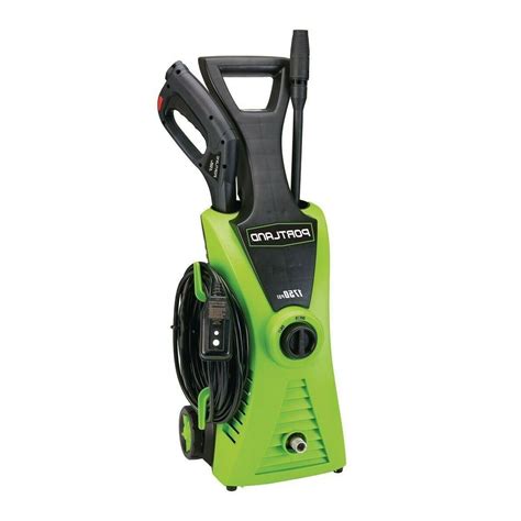 Its motor reaches 18,700 RPM allowing it to provide the user with an effortless and quick clean. . Portland 1750psi pressure washer